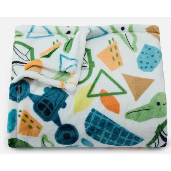 Disney Star Wars Grogu Shapes Soft Throw Blanket 5' x 6 ft -The Big One -New - Picture 1 of 4